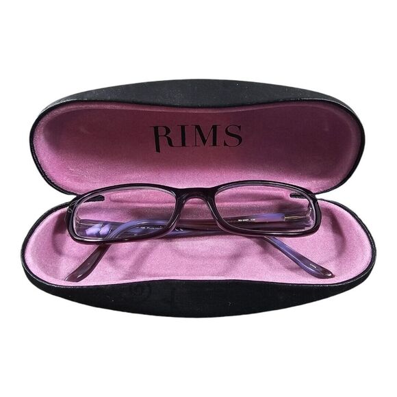 Rims Accessories - Rims R3 2007 eyeglasses 50-17-135 Plum Horn eyewear WITH CASE FRAMES ONLY!!!!